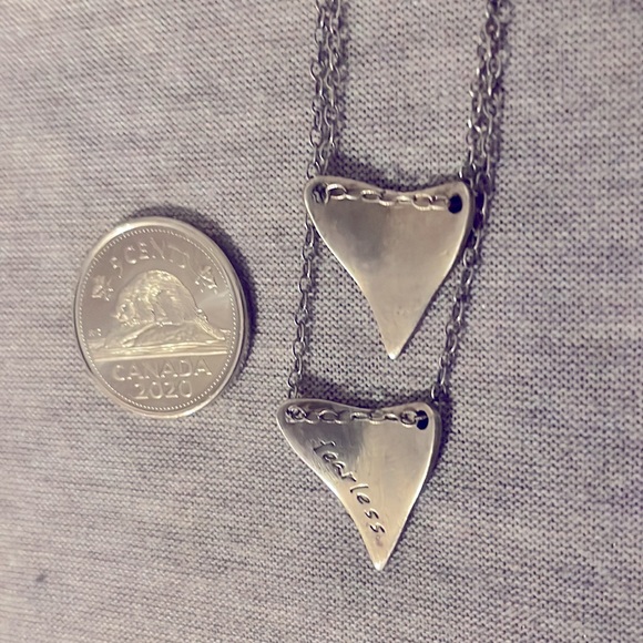 “Fearless” set of 2 shark tooth sterling silver necklaces by Soul Peaces on Etsy - Picture 3 of 8